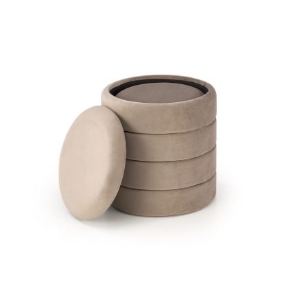 Sæt med 2 PAX-skamler Ø 33/40 cm, taupe