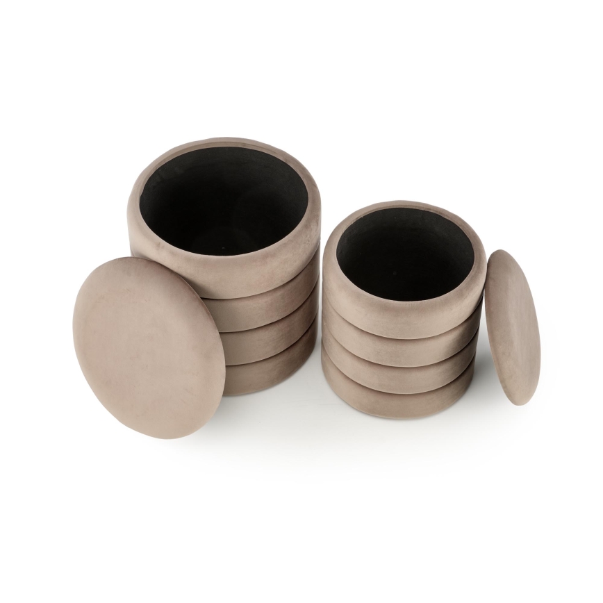 Sæt med 2 PAX-skamler Ø 33/40 cm, taupe