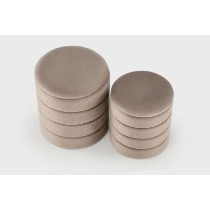 Sæt med 2 PAX-skamler Ø 33/40 cm, taupe