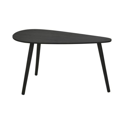 Sæt med 2 sofaborde SOLE 60/80x30/40 cm sort