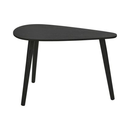 Sæt med 2 sofaborde SOLE 60/80x30/40 cm sort