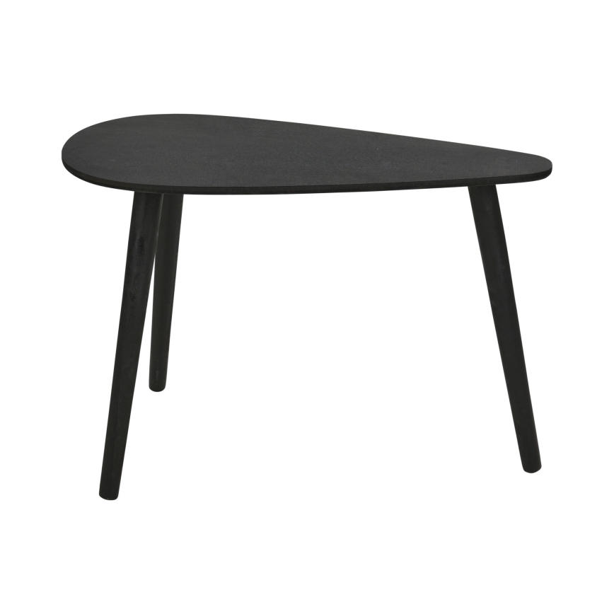 Sæt med 2 sofaborde SOLE 60/80x30/40 cm sort