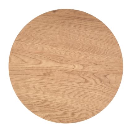 Sæt med 2 sofaborde ZENYA i egetræ/sort