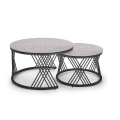 Sæt med 2 stk. ELEGRA-sofaborde, grå