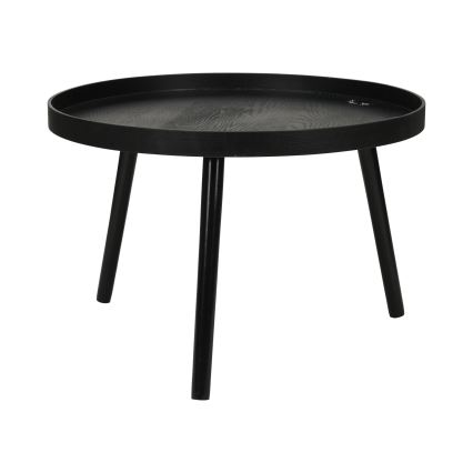 Sæt med 2 VERDE sofaborde Ø 60/38 cm, sort