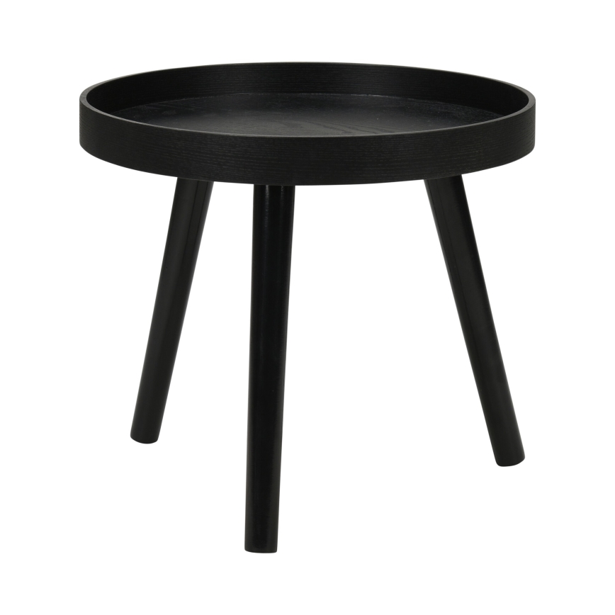 Sæt med 2 VERDE sofaborde Ø 60/38 cm, sort
