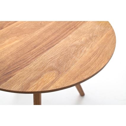 Sæt med 2 VEYLOR sofaborde i egetræ