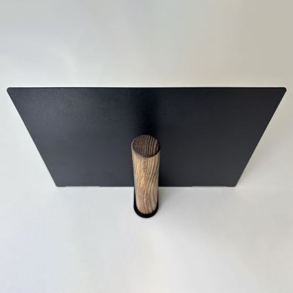 Sæt med 2 væghylder 15 x 21 cm, sort