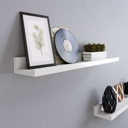 Sæt med 2 væghylder SHELFY, hvid