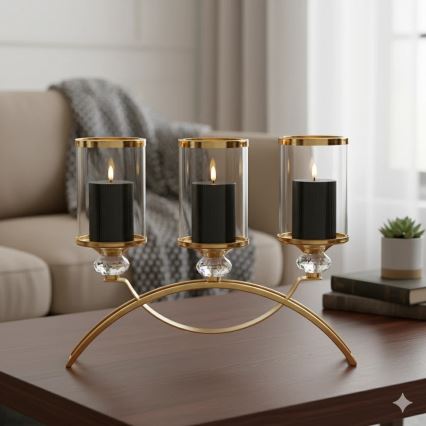 Sæt med 3 BRILLO LED-lys, LED/2xAA, sort + fjernbetjening