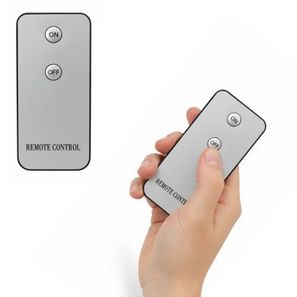 Sæt med 3 BRILLO LED-lys, LED/2xAA, sort + fjernbetjening