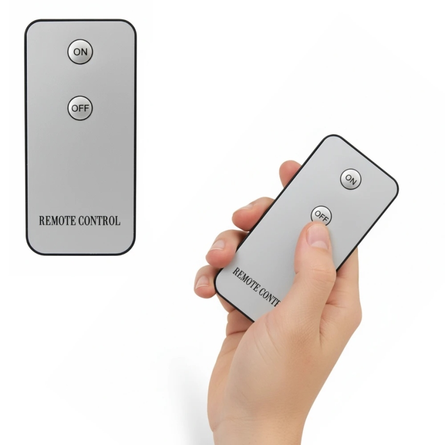 Sæt med 3 BRILLO LED-lys, LED/2xAA, sort + fjernbetjening