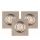 SÆT MED 3 LED Indbygningsspot VITAR 1xGU10/5W/230V CRI 90 beton