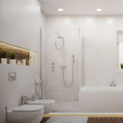 Sæt med 3 LED indbygningsspots til badeværelse LED/6W/230V 3000K IP44 hvid