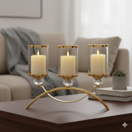 Sæt med 3 LED-lys BRILLO LED/3xAAA cremefarvet + fjernbetjening