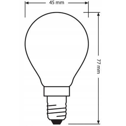 Sæt med 3 LED-pærer BASE CLASSIC FILAMENT E14/5,9W/230V 4000K - Osram