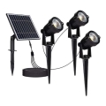 SÆT MED 3 LED Udendørs solcellelampe 3xLED/1,2W/3,7V IP65 3000K 4000 mAh