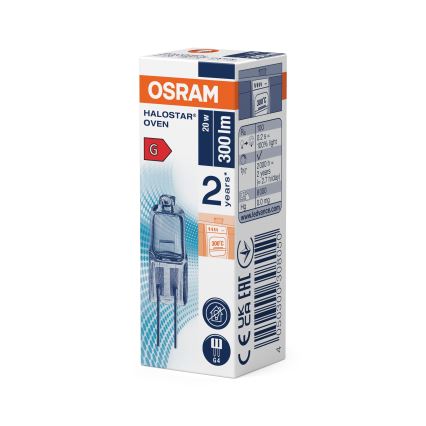 Sæt med 3 lyspærer til ovn HALOSTAR G4/20W/12V 2700K - Osram