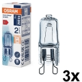Sæt med 3 ovnpærer HALOPIN G9/25W/230V 2700K - Osram