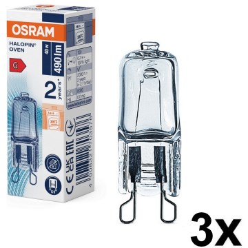 Sæt med 3 ovnpærer HALOPIN G9/40W/230V 2700K - Osram