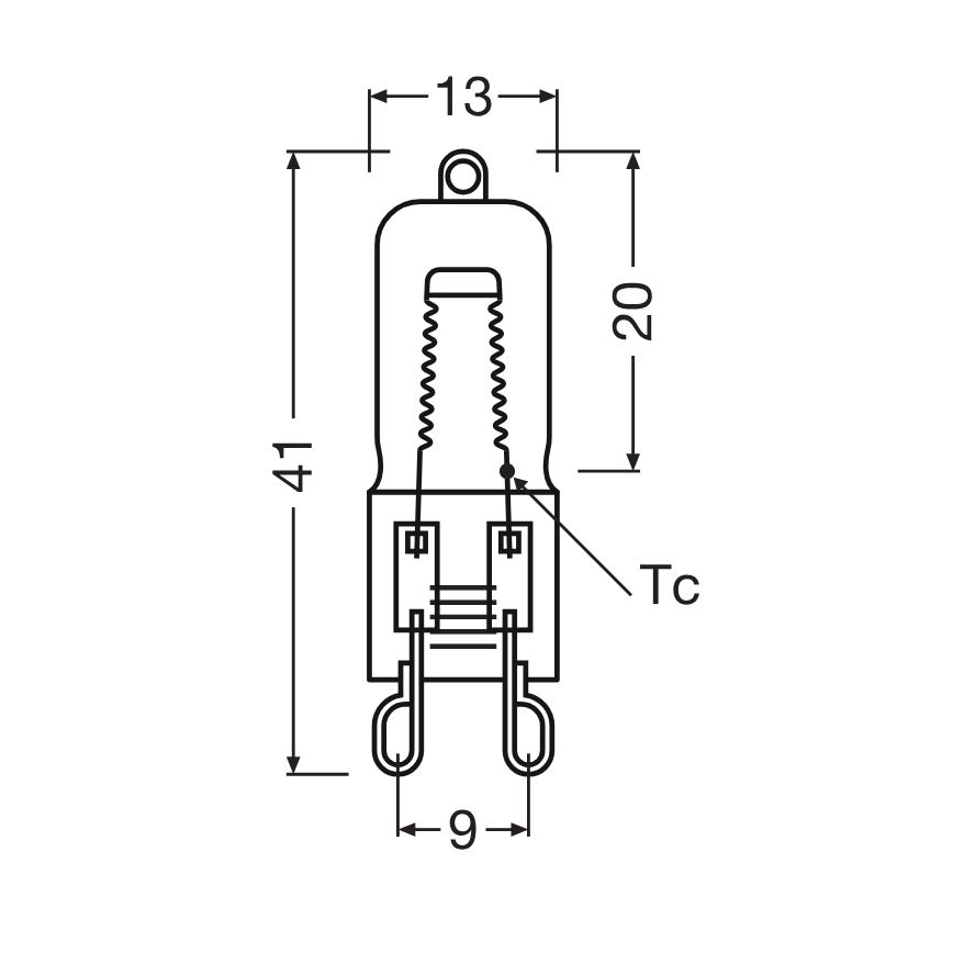 Sæt med 3 ovnpærer HALOPIN G9/40W/230V 2700K - Osram