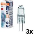 Sæt med 3 stk. pærer til ovn HALOSTAR G4/10W/12V 2700K - Osram