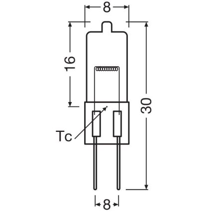 Sæt med 3 stk. pærer til ovn HALOSTAR G4/10W/12V 2700K - Osram
