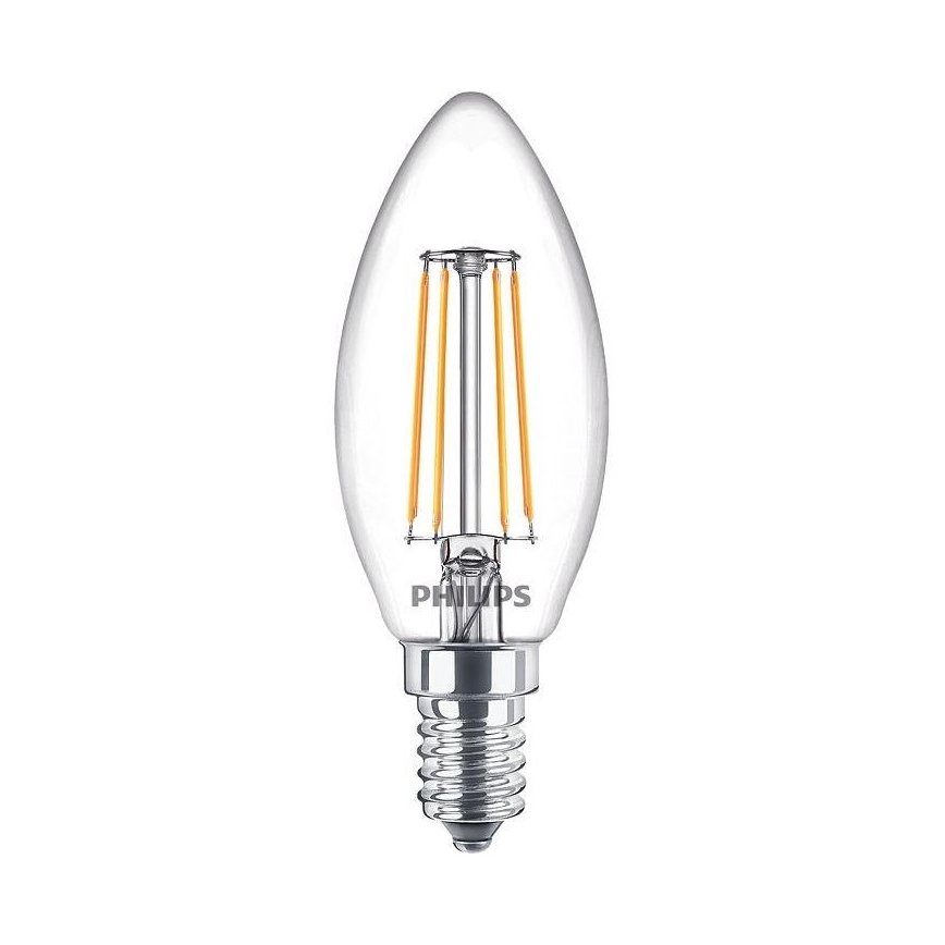 Sæt med 3 Vintage LED-pærer Philips B35 E14/4,3W/230V 2700K