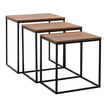 SÆT MED 3x Konferencebord brun