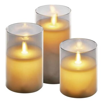 Sæt med 3x LED-lys LED/6xAA