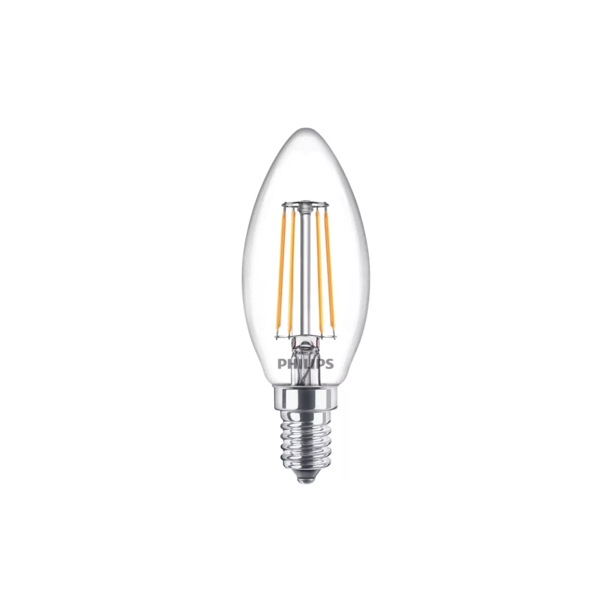 Sæt med 4 LED-pærer VINTAGE Philips B35 14/4,3W/230V 2700K