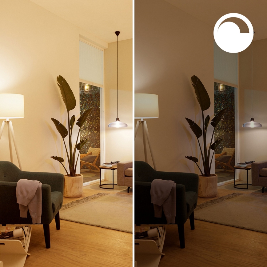 Sæt med 4 LED RGB-dæmpbare pærer Philips SMART C37 E14/5W/230V 2200–6500K