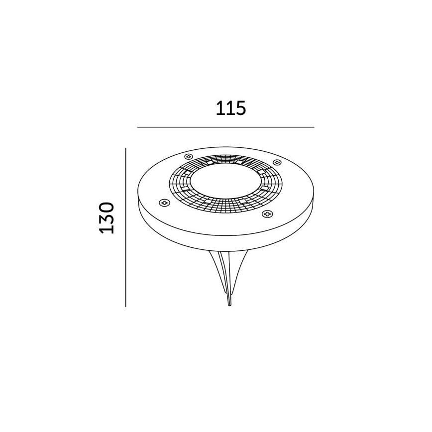 Sæt med 4 LED-solcellelamper med sensor CLAVO LED/1xAAA 4000K IP44 300 mAh