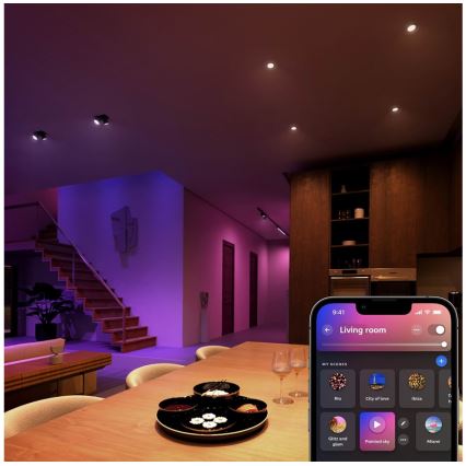 Sæt med 4 LED RGBW dæmpbare spotpærer Philips Hue WHITE AND COLOR AMBIANCE GU5,3/MR16/6,3W/12V 2000-6500K