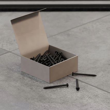 Sæt med 50 stk. T25-skruer, 12 mm, sort lakeret