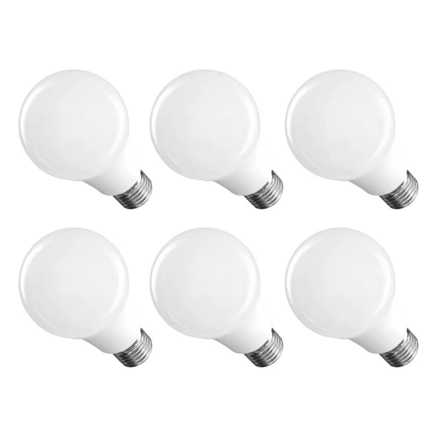 Sæt med 6 LED-pærer A60 E27/8,8W/230V 4000K