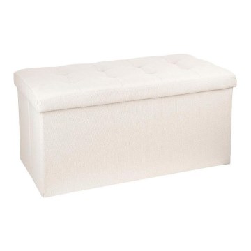 Taburet med opbevaringsplads LYSANDRE beige