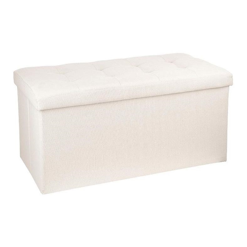 Taburet med opbevaringsplads LYSANDRE beige