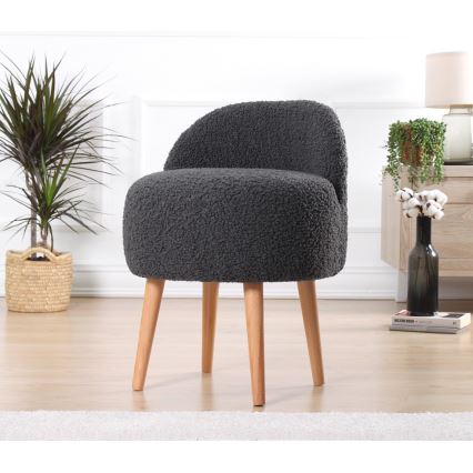 Taburet MIKI Ø 46 cm mørkegrå