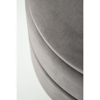 Taburet MINTY diameter 37 cm grå/guldfarvet