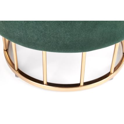 Taburet MINTY diameter 37 cm grøn/guldfarvet