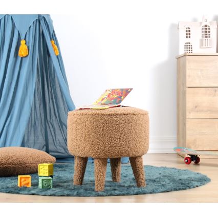 Taburet PIXI Ø 38 cm brun