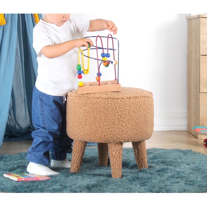 Taburet PIXI Ø 38 cm brun