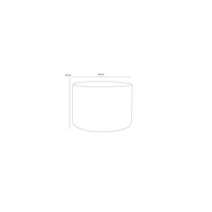 Taburet RABO Ø 58 cm, beige