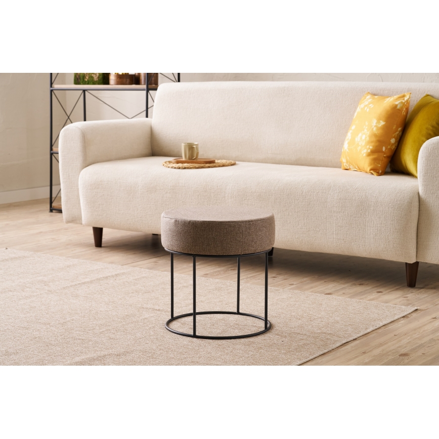 Taburet RELO Ø 40 cm, brun