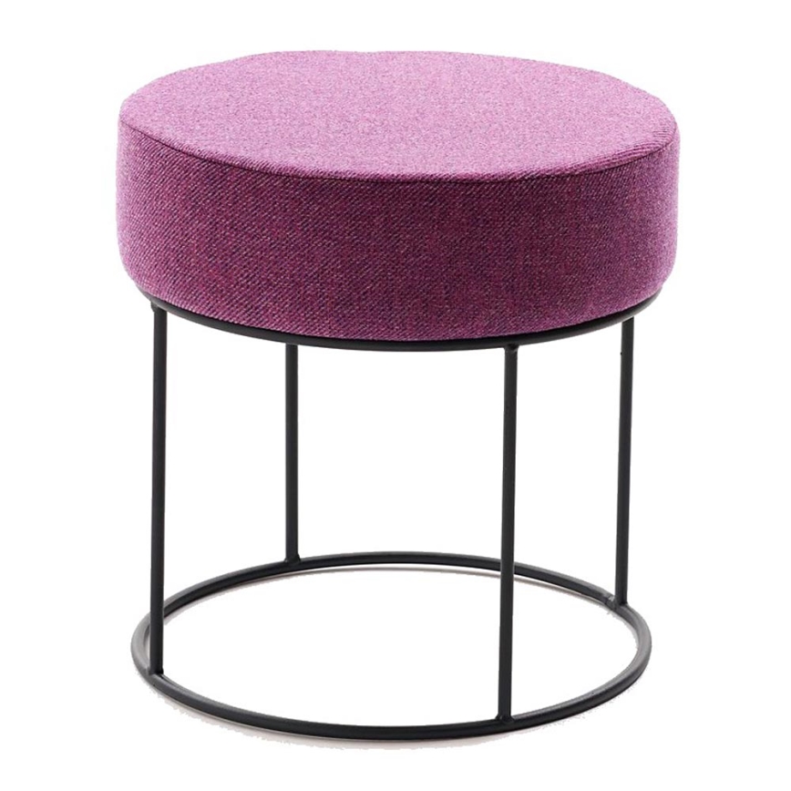 Taburet RELO Ø 40 cm rosa