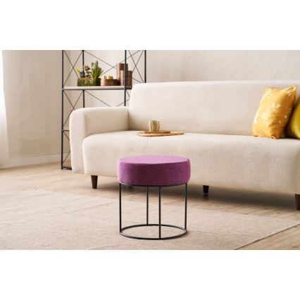 Taburet RELO Ø 40 cm rosa