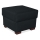 Taburet VIVA 51x51 cm sort