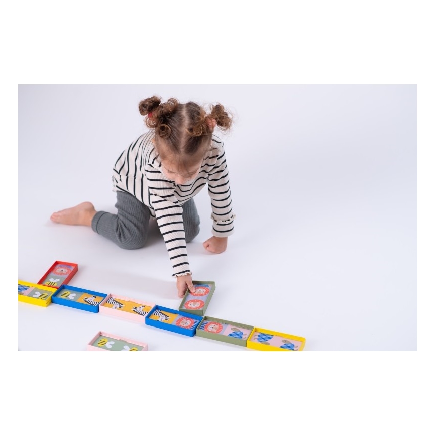 Taf Toys - Dominobrikker til børn 4-i-1 dyr