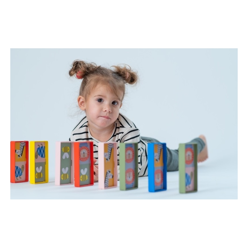 Taf Toys - Dominobrikker til børn 4-i-1 dyr